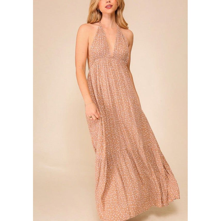 Bella Halter Maxi Dress