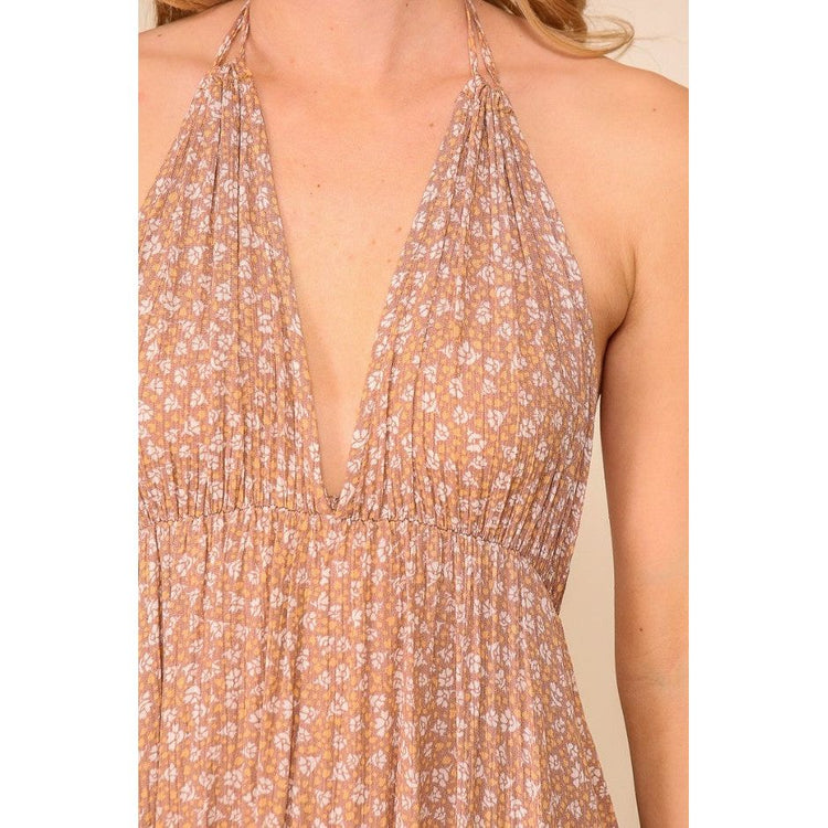 Bella Halter Maxi Dress