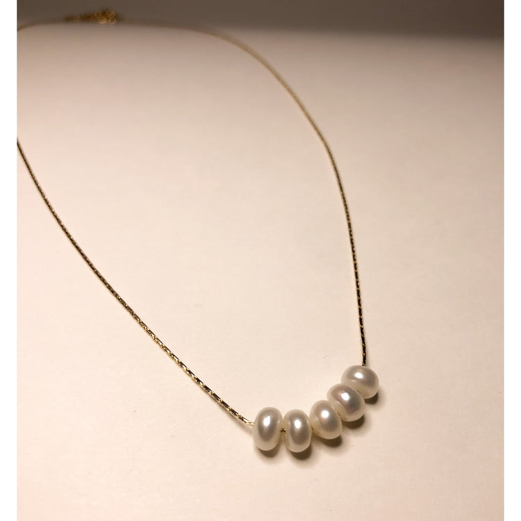 Five Pearl Necklace