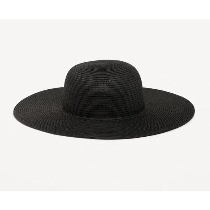 Large Straw Hat (Black)
