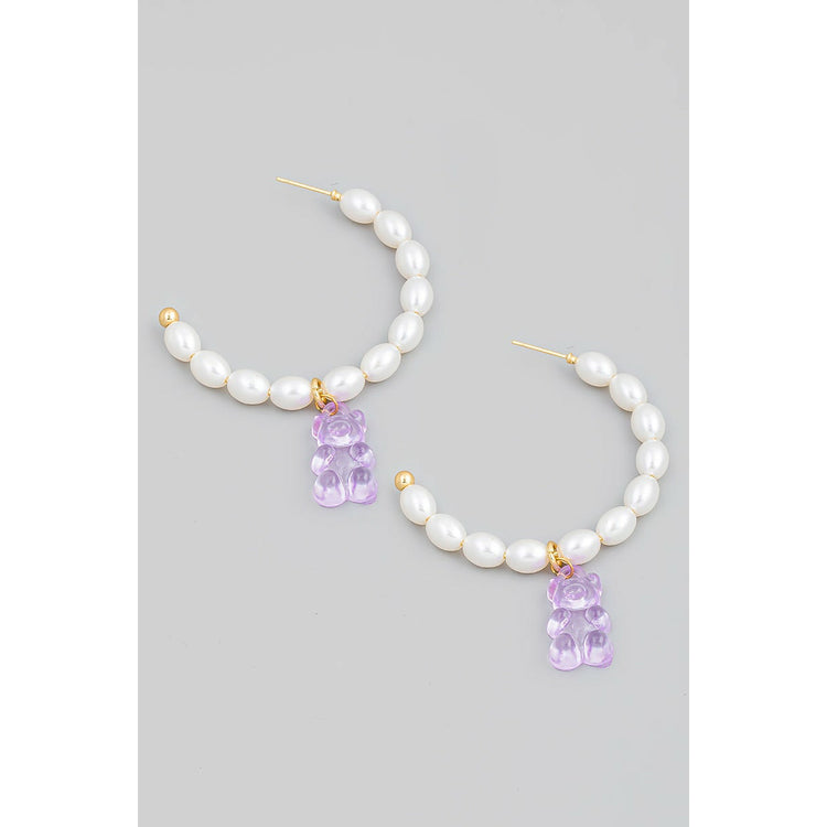 Gummy Bear Hoop Earrings