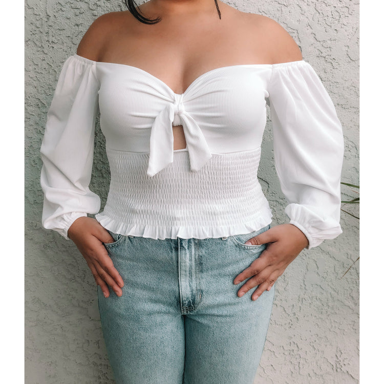 In Romance Top (White)