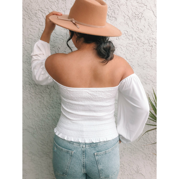 In Romance Top (White)