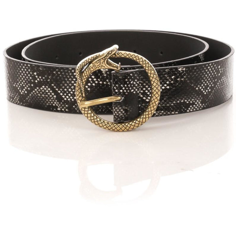 Circle Snake Buckle Belt