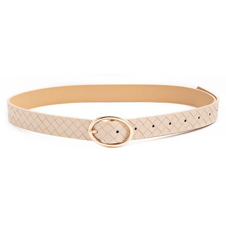 Ivory Skinny Belt