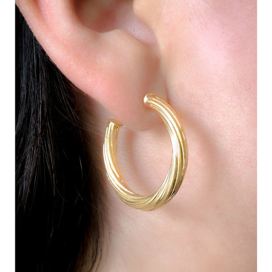 Twisted Hoop Earrings
