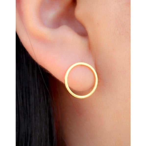 Circle Stud Earrings